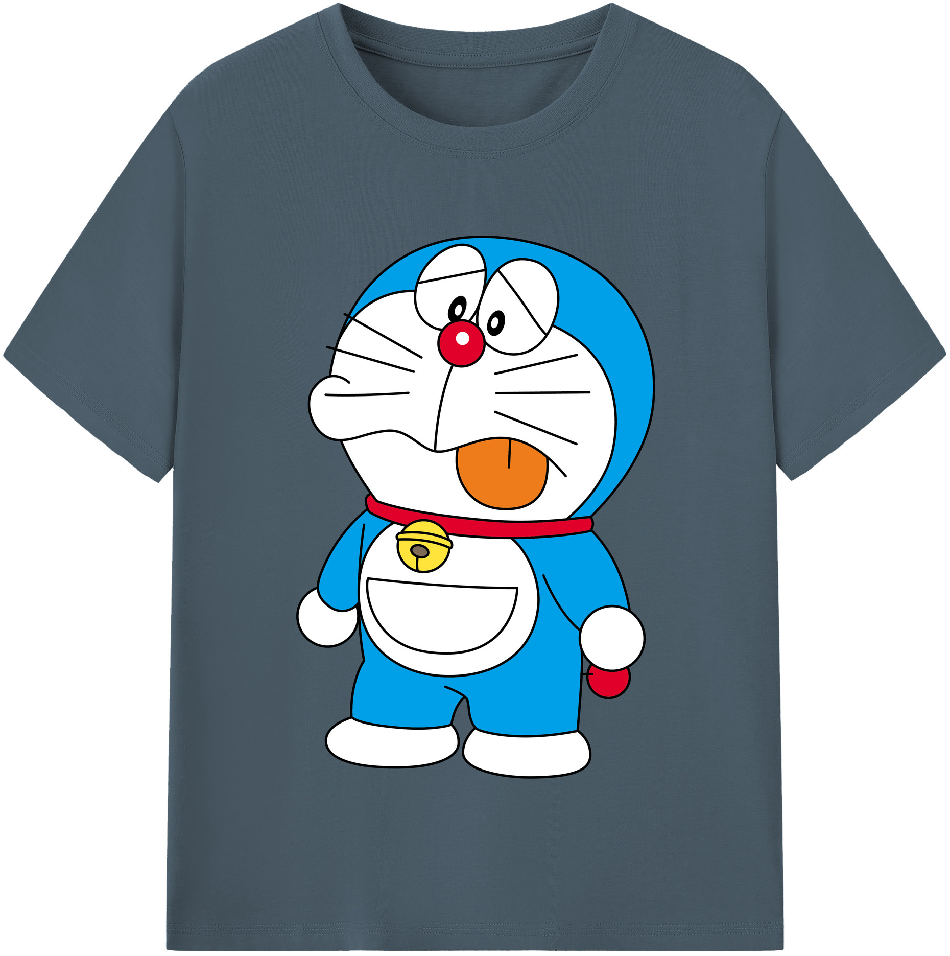 （画像用） ドラえもん Doraemon 綿100％半袖Tシャツ（フロントプリント）